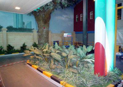 kidzania dubai artificial plants