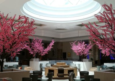 Beautifully Customized Artificial Cherry Trees | Sheraton Hotel – Oman