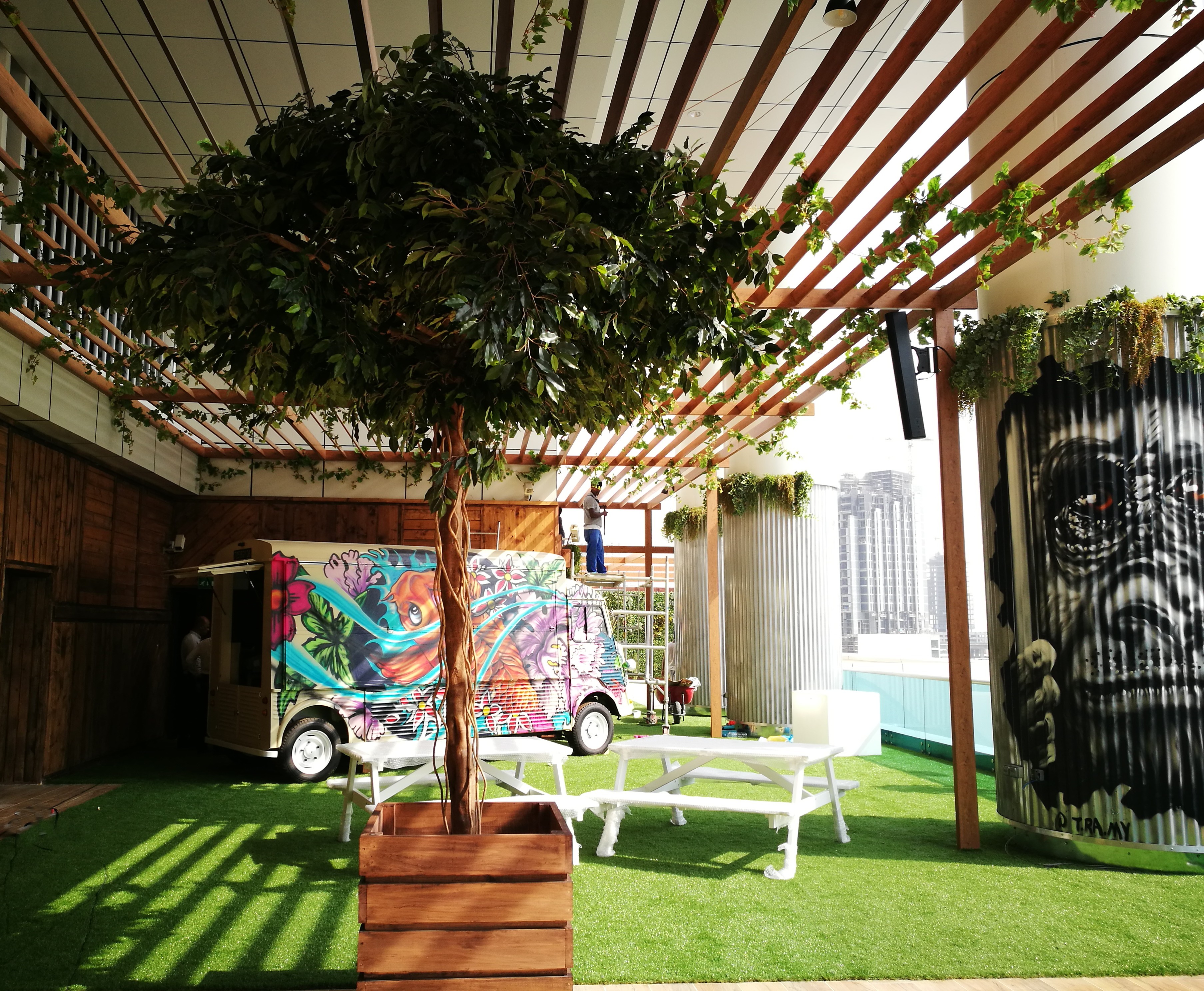 artificial plant wall