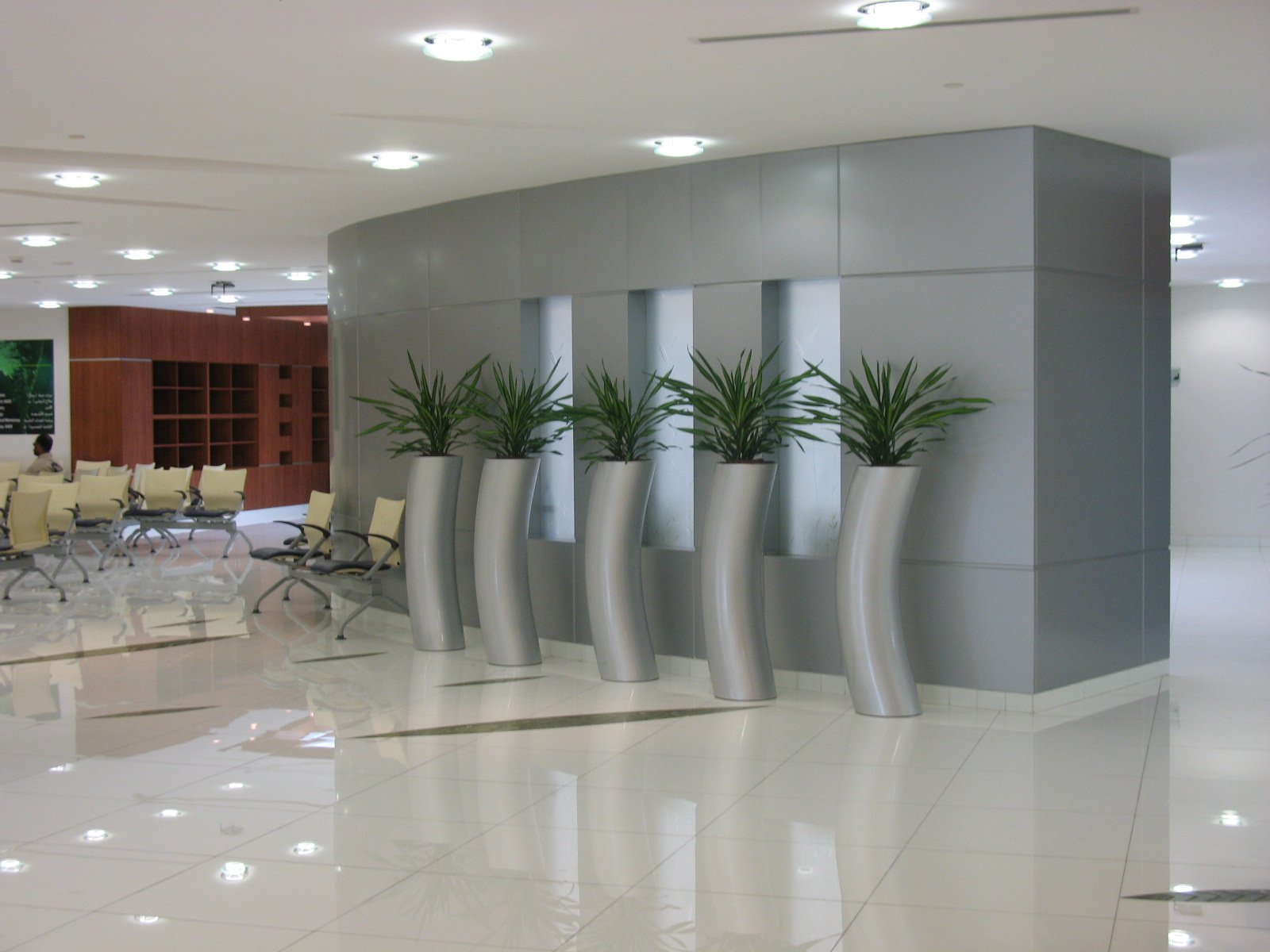 Dubai Rashid Hospital Hydroculture Plants Designer Plant Pots Exclusive Plant Pots