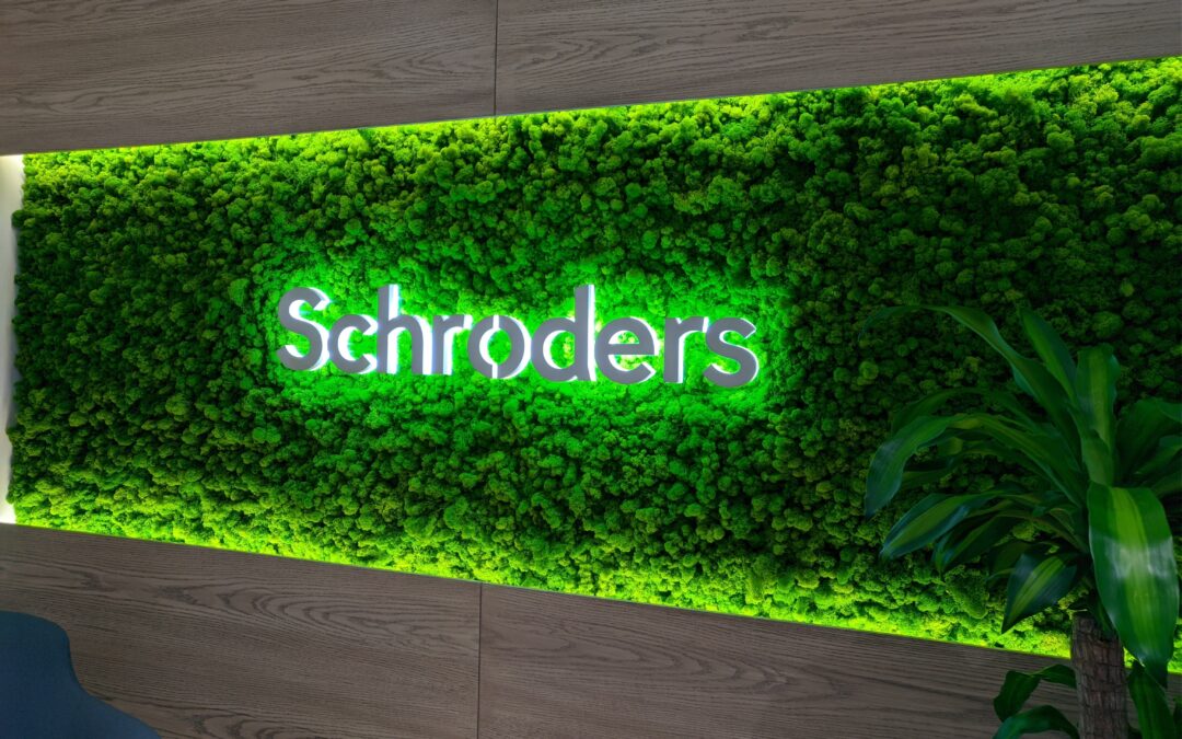 Highlighting Company Names with Preserved Moss Walls | Schroders