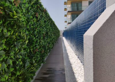 Sobha Hartland Greens artificial green wall indoors and outdoors UV