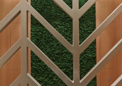 The Lush Green Effect in Preserved Moss Art | Sharjah Airport Lounge