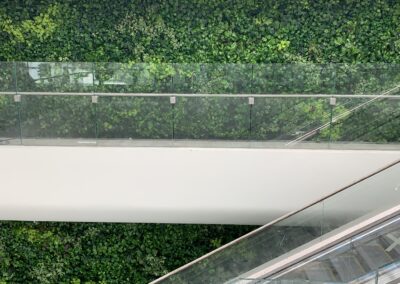 Flourishing Artificial Green Wall Effect | Midfield Airport Lounge