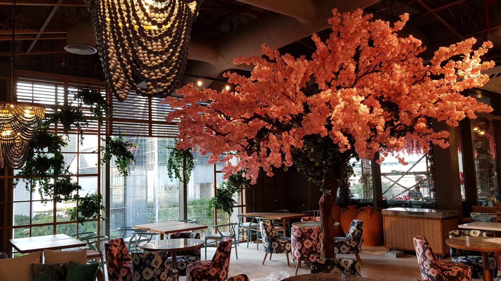 Artificial Cherry Tree and artificial plants